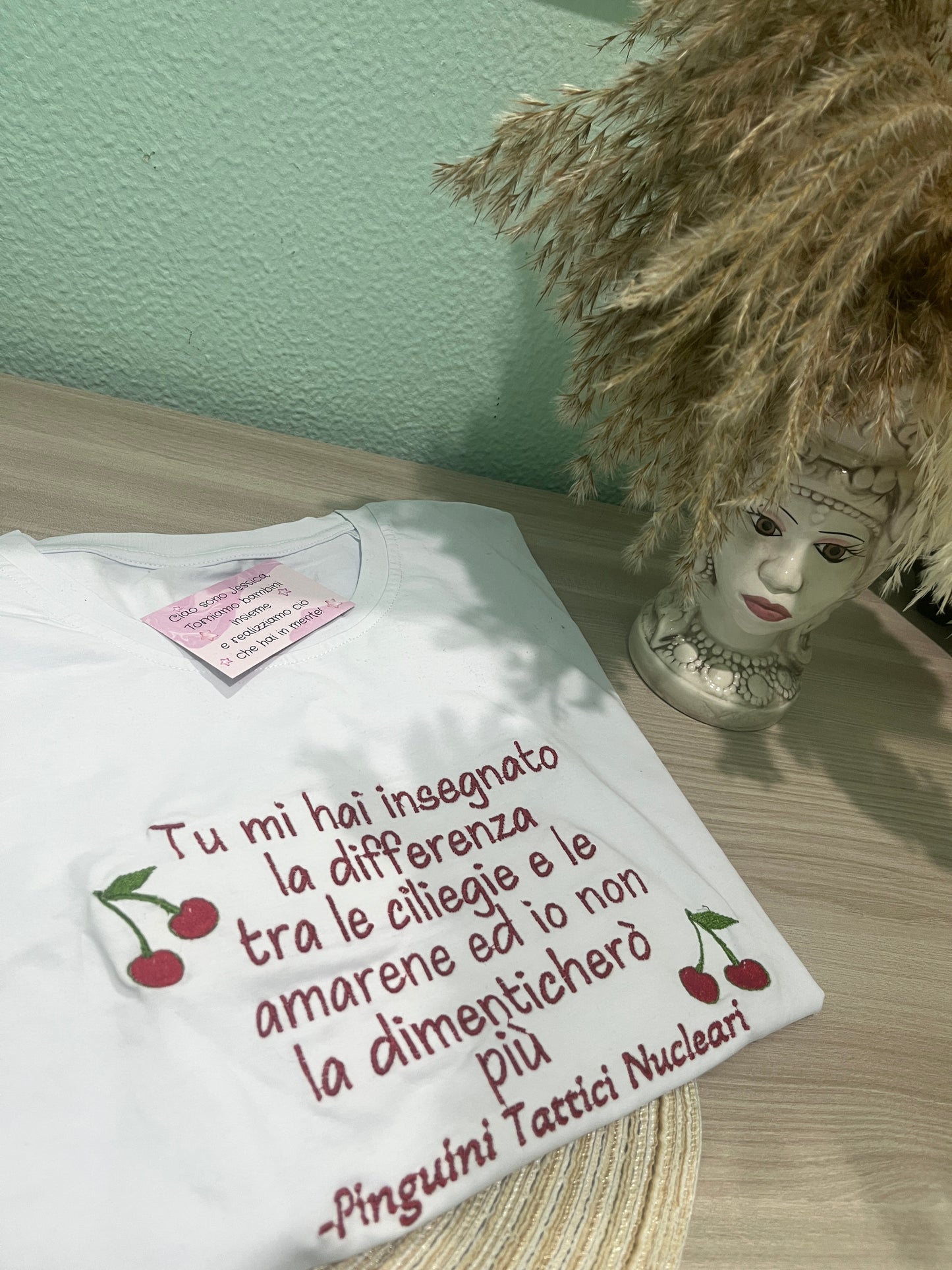 T-SHIRT pinguini t. Ciliegie.