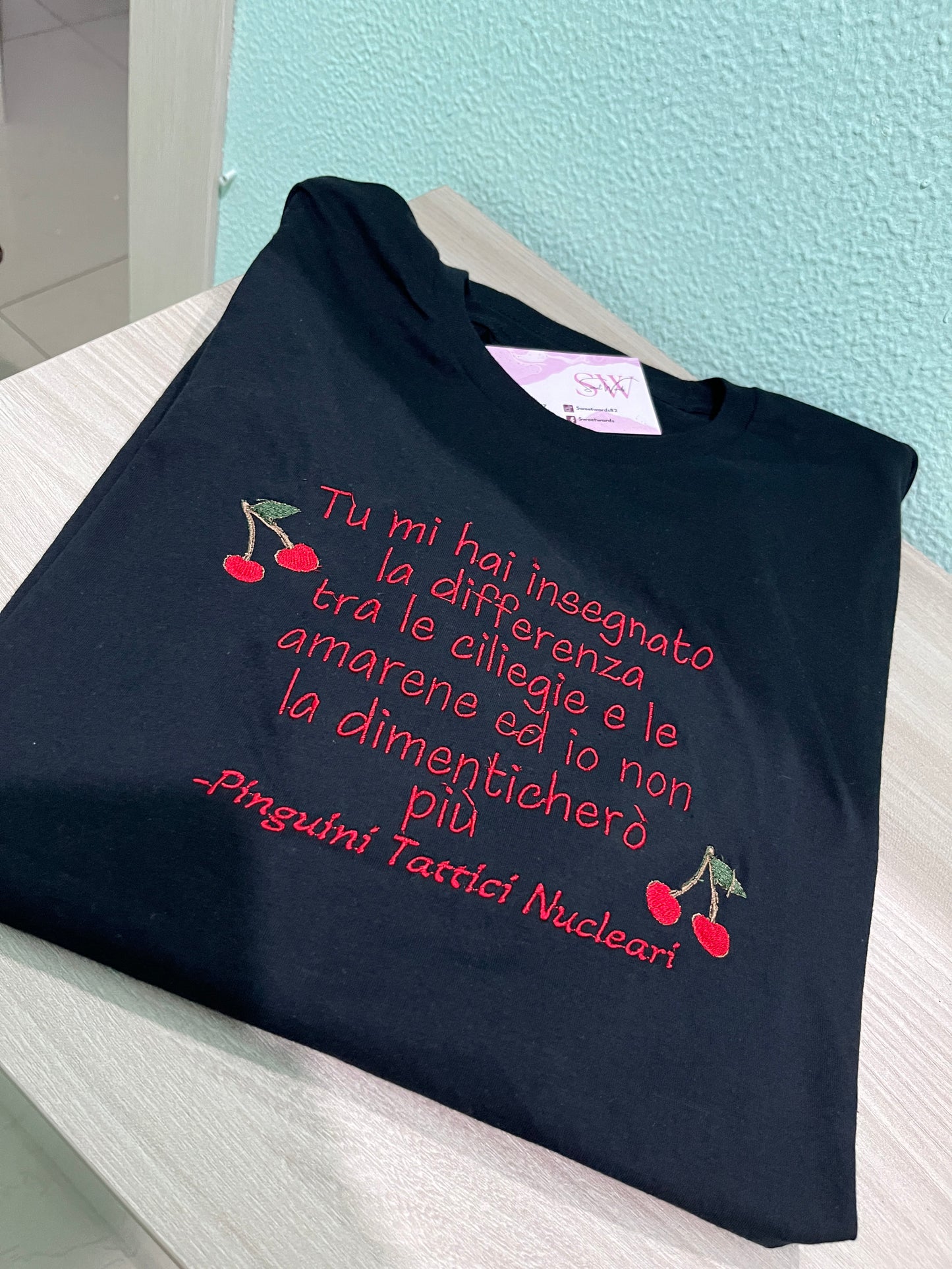 T-SHIRT pinguini t. Ciliegie.