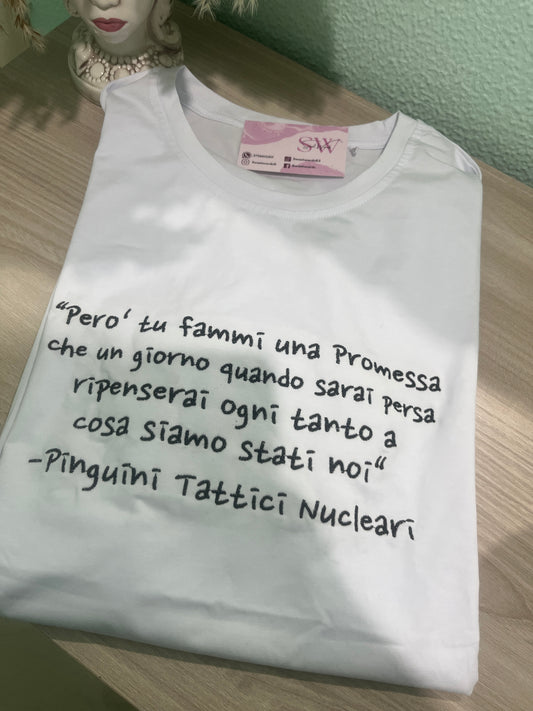 T-SHIRT pinguini t. Fammi una promessa.